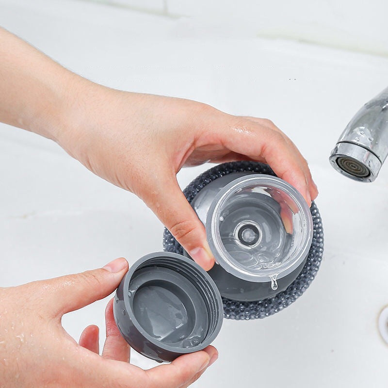 Automatic Liquid Adding Steel Wire Ball Washing Brush