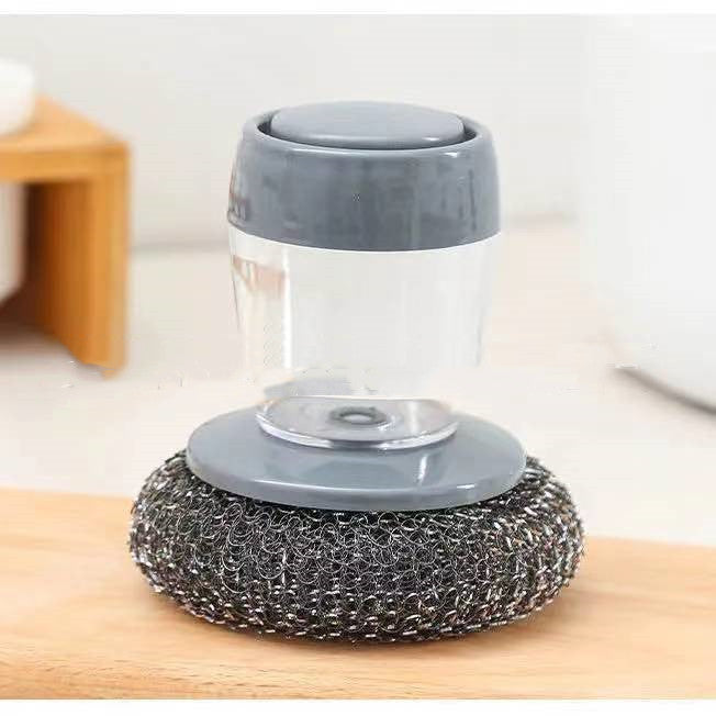Automatic Liquid Adding Steel Wire Ball Washing Brush