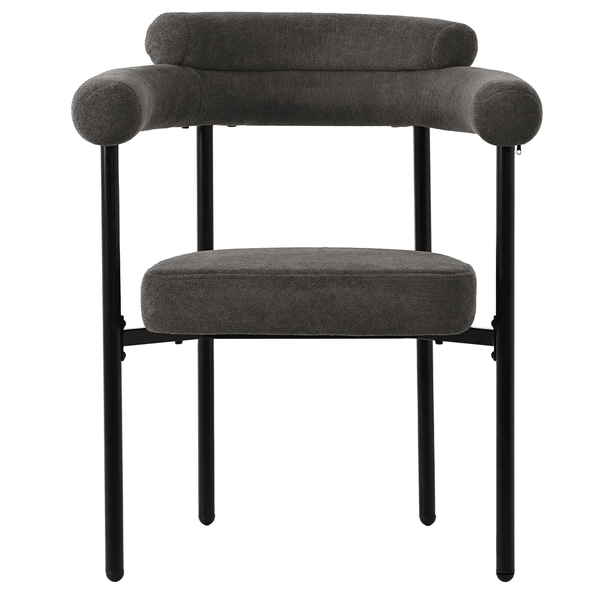 Modern Dining Chairs Set Of 2, Faux Suede Upholstered Armchairs,Comfortable Armrest Dining Chairs For Kitchen, Dining Room, Living Room, Multiple Colour Options