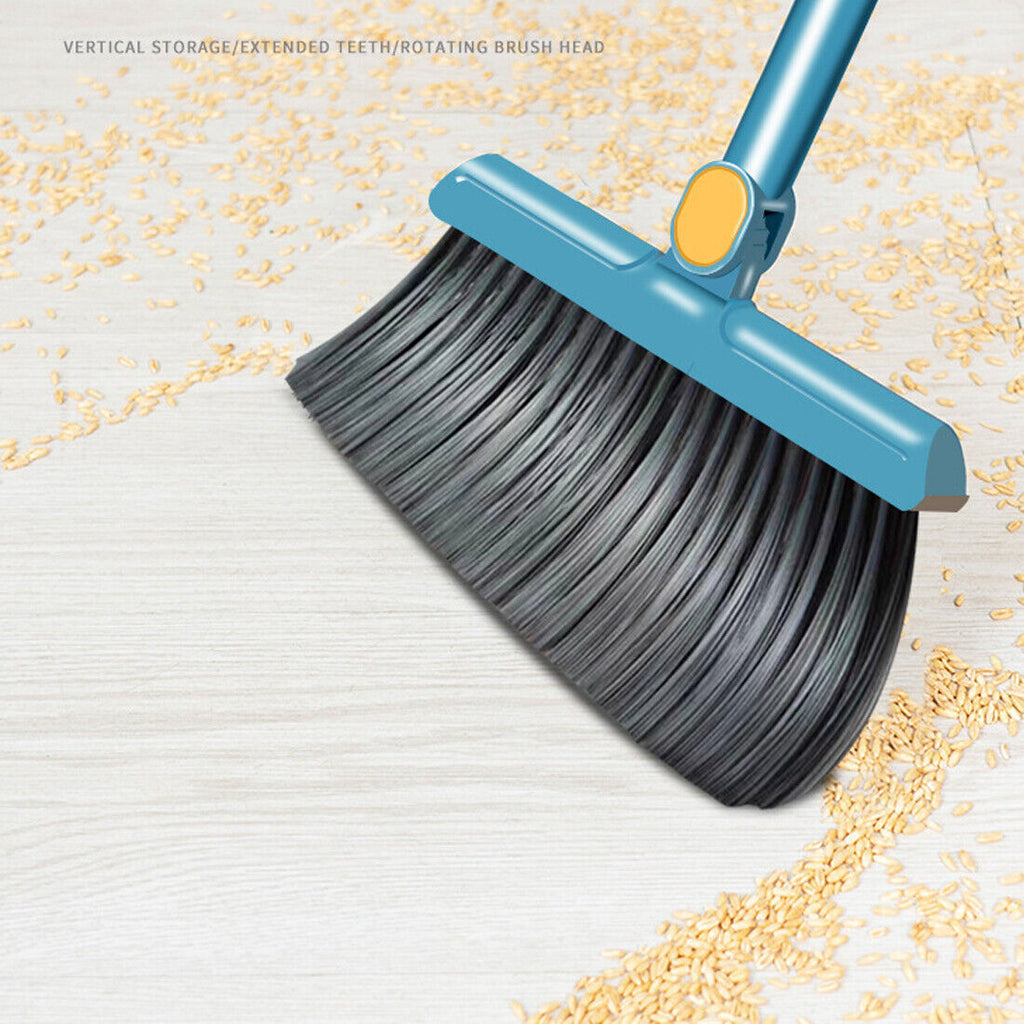 Long Handled Dustpan And Brush Set Strong Metal Handle Dust Pan & Broom Sweeper UK NEW