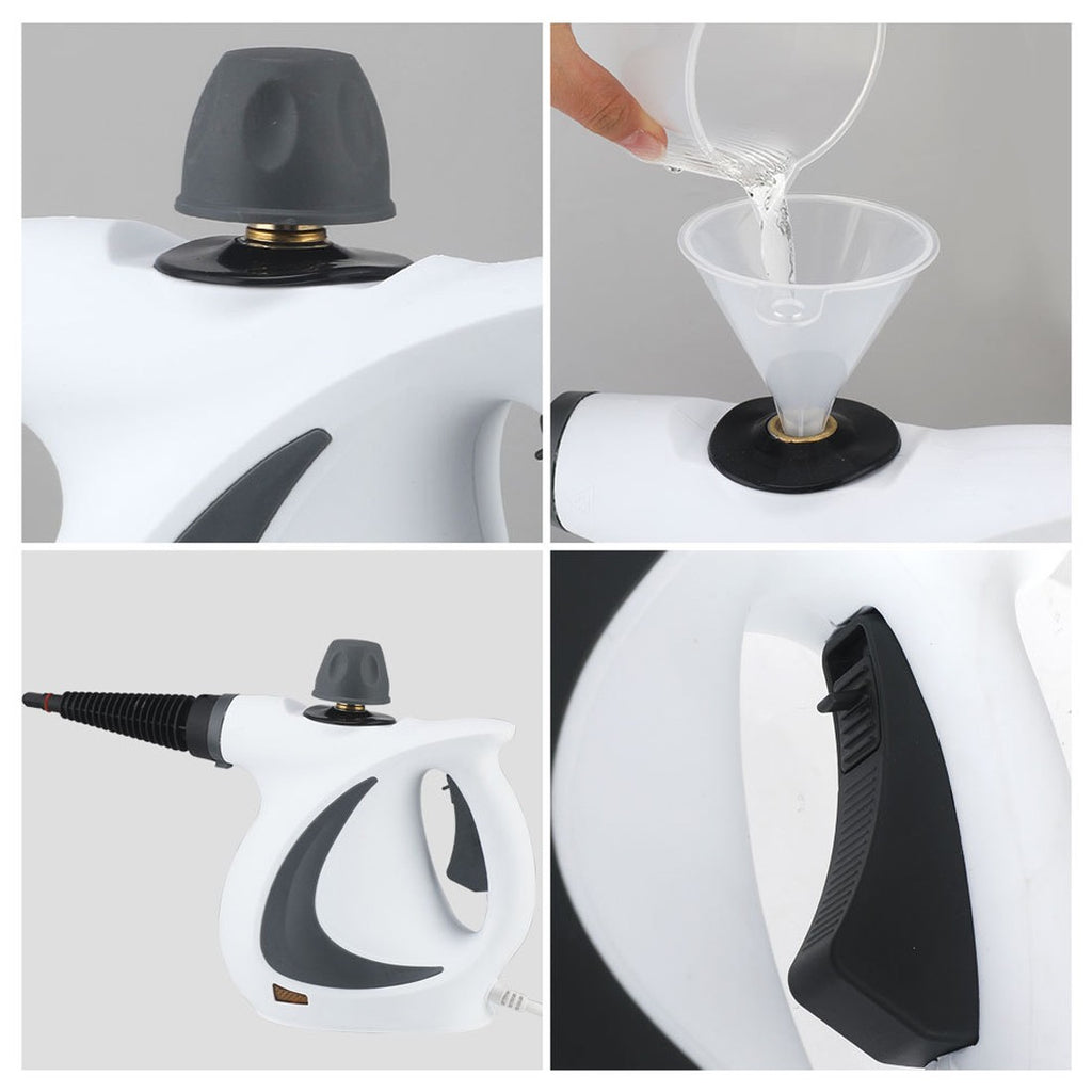 Handheld Steam Cleaner With 12 Accessories - Multipurpose Steamer Ideal For Home