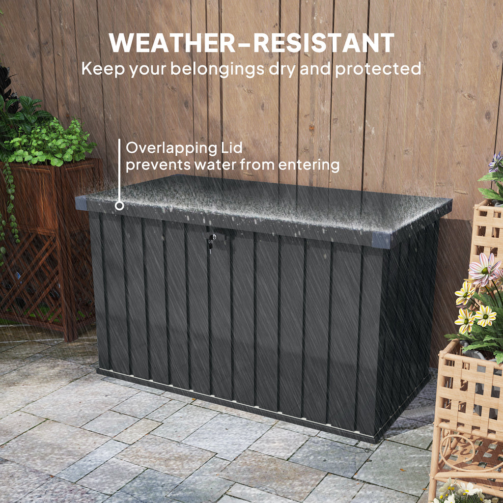 Galvanised Steel Garden Storage Box 400L