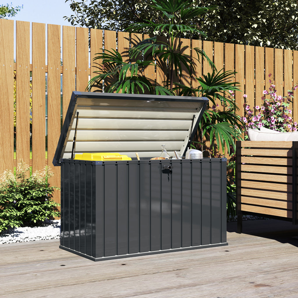 Galvanised Steel Garden Storage Box 400L