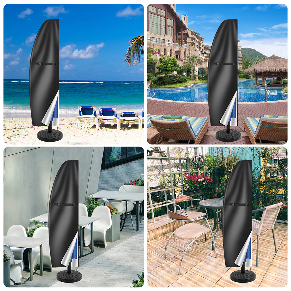 205cm Garden Parasol Cover Patio Umbrella Heavy Duty Waterproof Furniture Protector--34x24x4