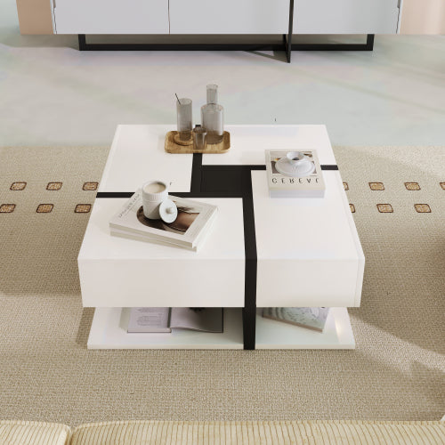 Coffee Table, Table With 4 Drawers