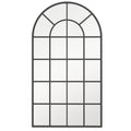110 X 65 Cm Arched Decorative Wall Mirror For Bedroom Living Room, Modern Window Bathroom Mirror For Home Decor