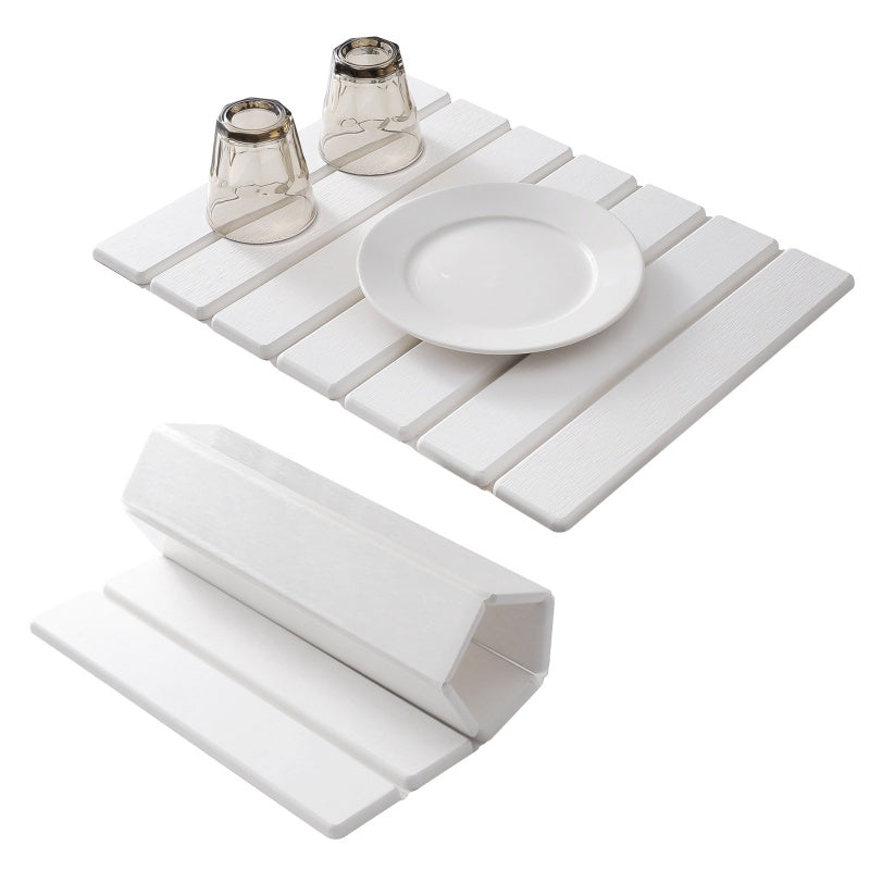 Foldable Stone Dish Drying Mat Super Absorbent Diatomaceous Earth Drying Mats