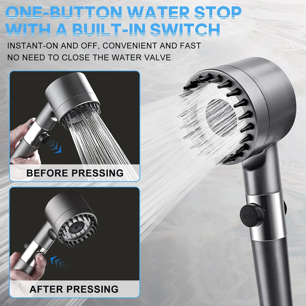 NEW Massage And Skin Beauty Multifunctional Shower Head 3-mode Handheld Shower Head