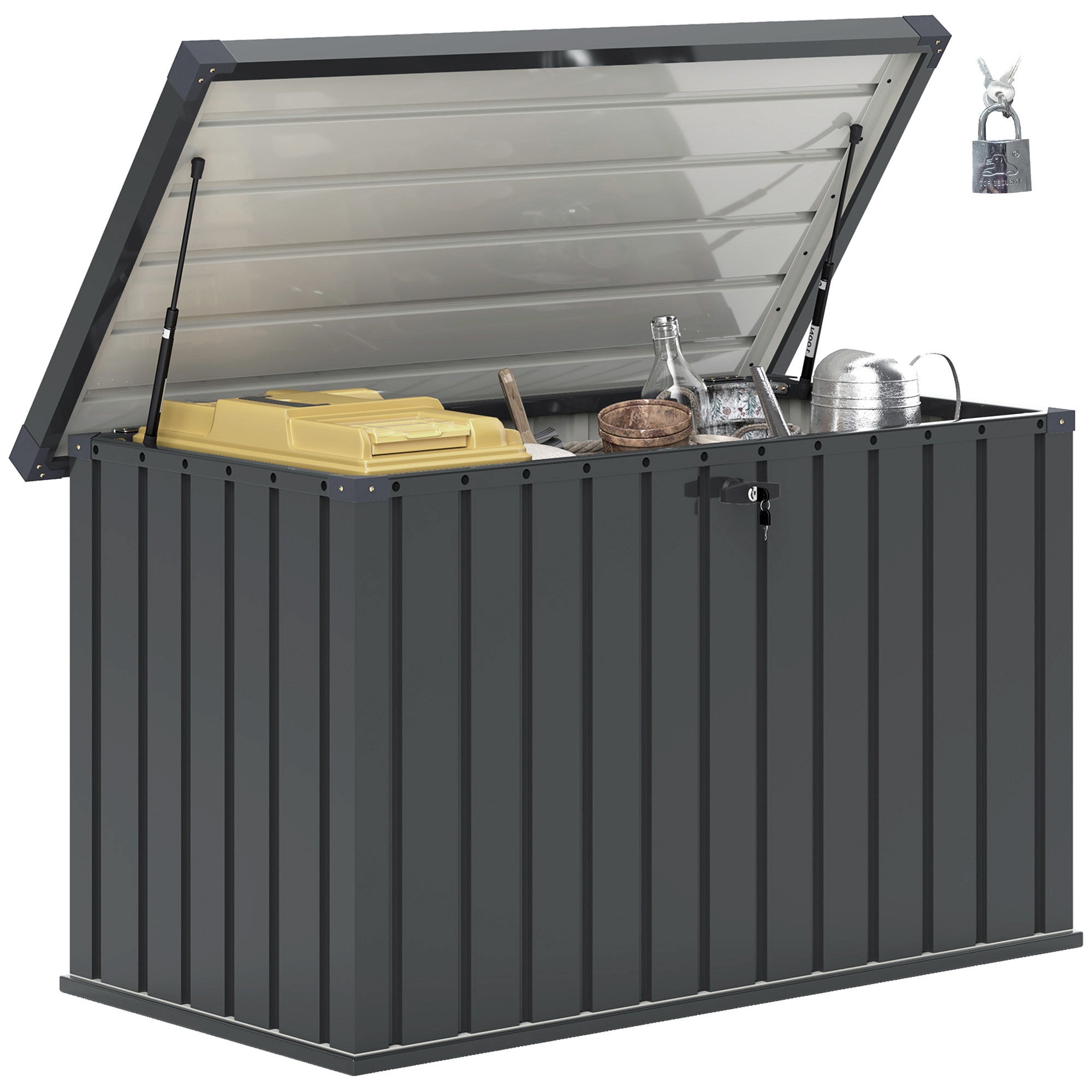 Galvanised Steel Garden Storage Box 400L