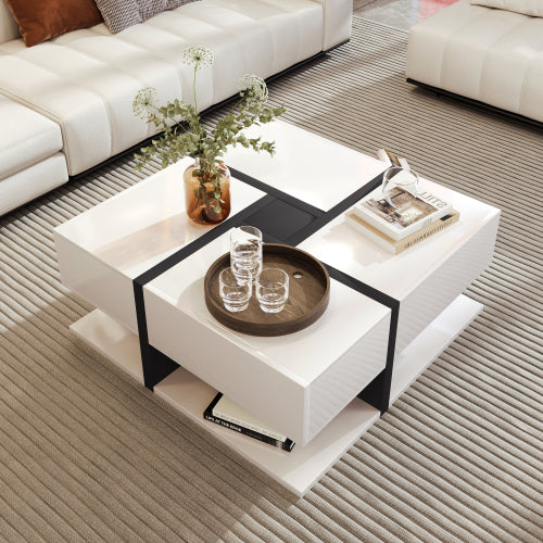 Coffee Table, Table With 4 Drawers