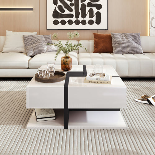 Coffee Table, Table With 4 Drawers