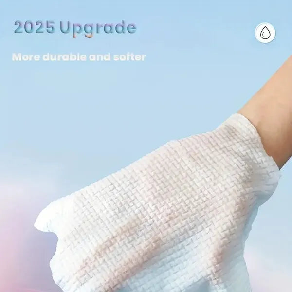 2/1pc Of Bamboo Adhesive Face Towel - 50 XL Disposable Cleaning Cloth, Soft And Hypoallergenic Makeup Remover Wet Wipes, Suitable For All Skin Types, BPA-free, Safe Product