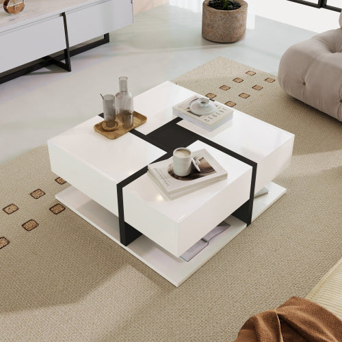 Coffee Table, Table With 4 Drawers