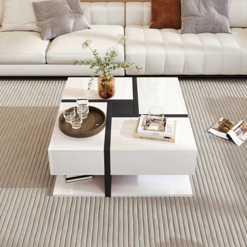 Coffee Table, Table With 4 Drawers
